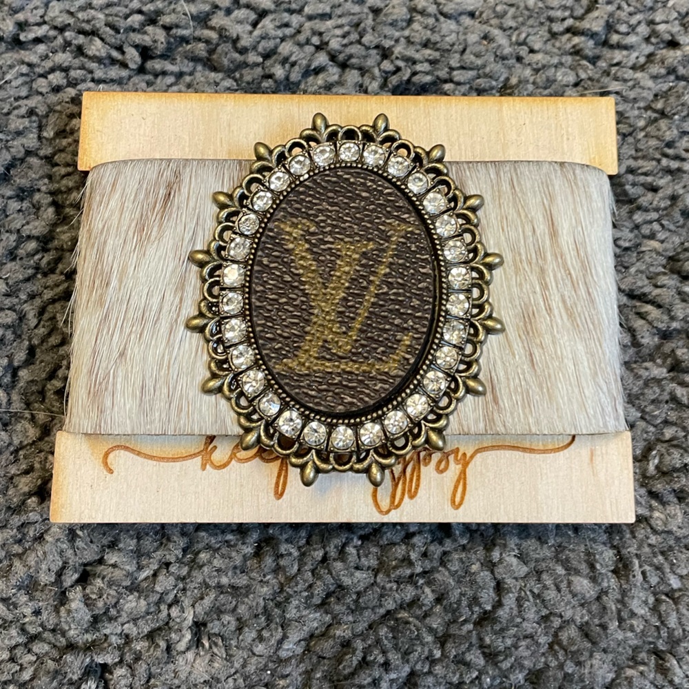 Adorable Keep it gypsy upcycled cuff bracelet